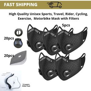Washable Reusable Dual Vents Filter | Adjustable Rubber Nose Bridge | Valves